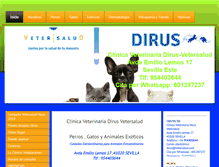 Tablet Screenshot of clinicaveterinariadirus.es